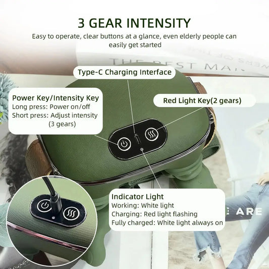 Bionic Finger Neck Shoulder Massager Wireless Neck Cervical Trapezius Kneading Massage Shawl Brushless Motor Neck masajeador Vornique