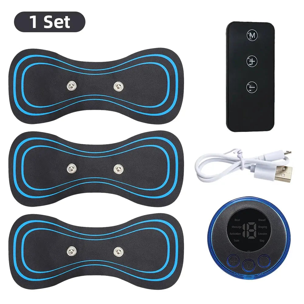 Electric Neck Massager EMS Muscle Massage Stimulator Low Frequency Instrument Back Cervical Calf Patches Pain Joints Mini Device Vornique