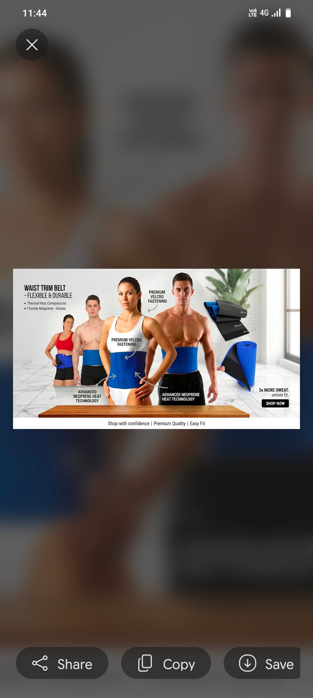 Waist Trimmer Belt Sweat Band Wrap Ab Stomach Weight Loss Fat Burner Vornique