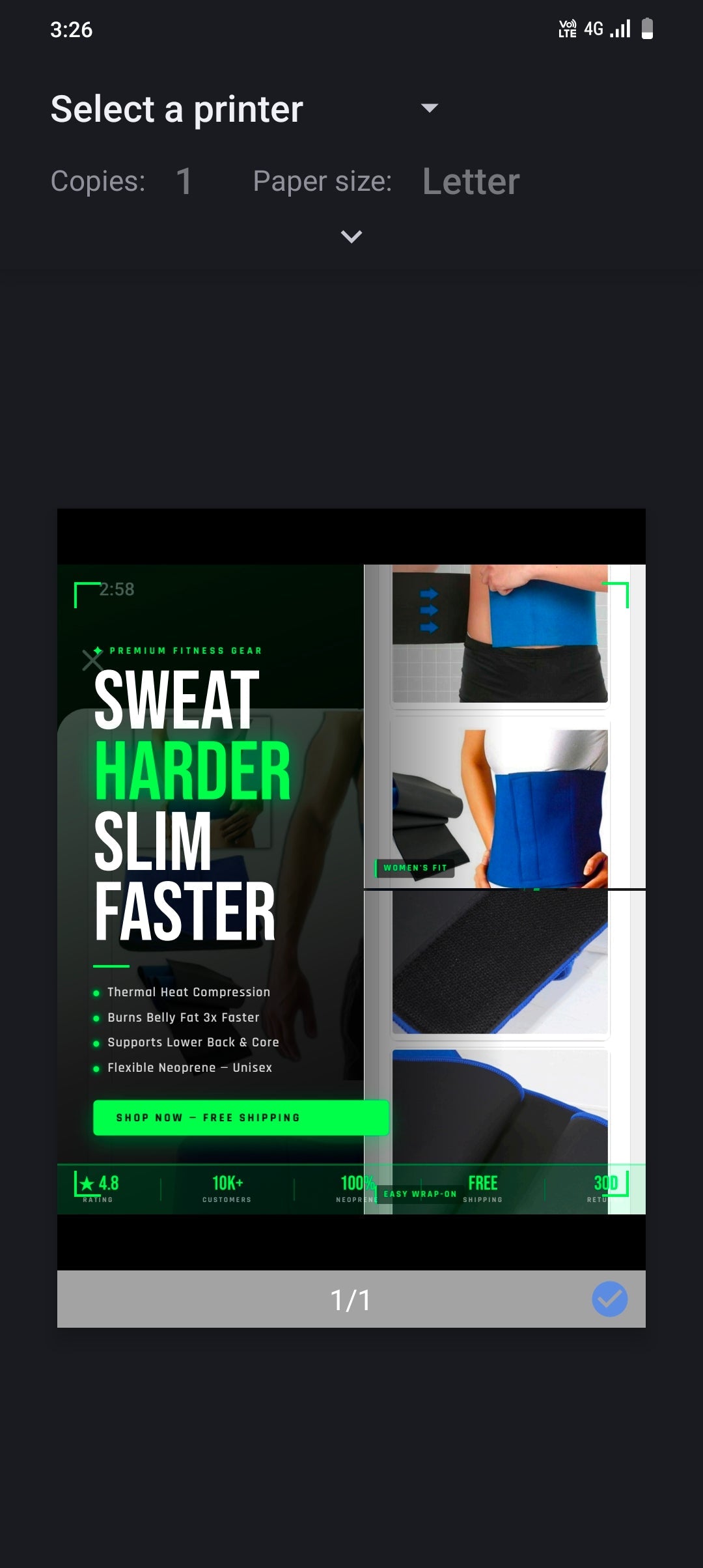 Waist Trimmer Belt Sweat Band Wrap Ab Stomach Weight Loss Fat Burner Vornique